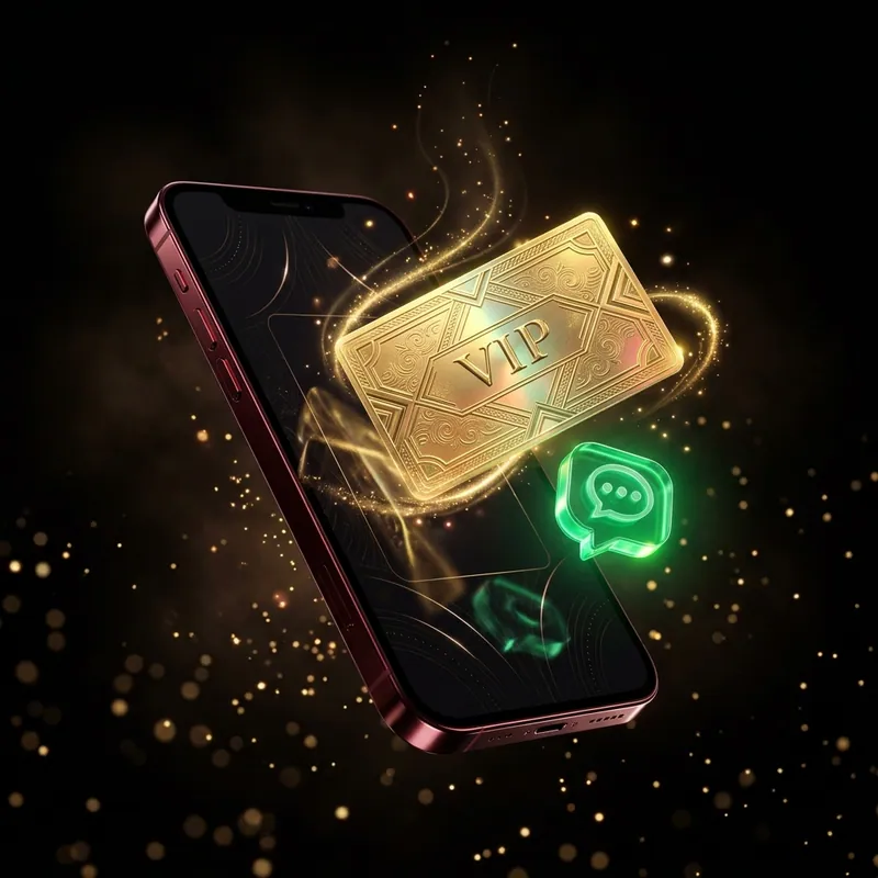 Smartphone displaying play99 instant WhatsApp ID ready message